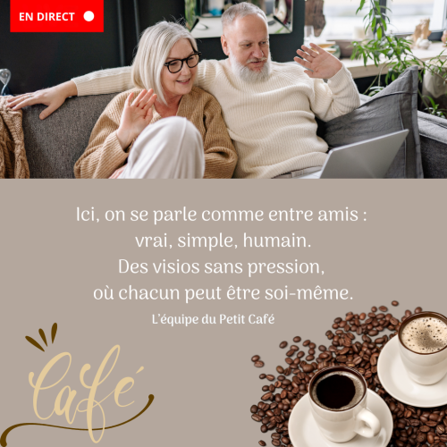 Bienvenue dans le Salon du Petit Café. Ici, on s’assoit confortablement comme dans son salon pour des lives simples et humains (1)